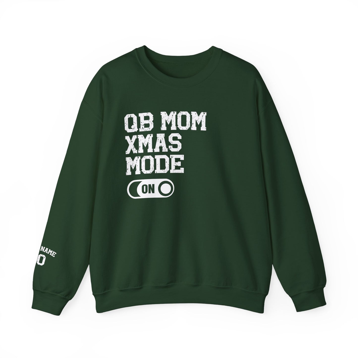 Custom QB Mom Xmas Mode Sweatshirt