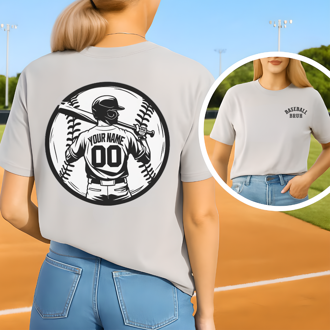 Custom Baseball Back Name and Number