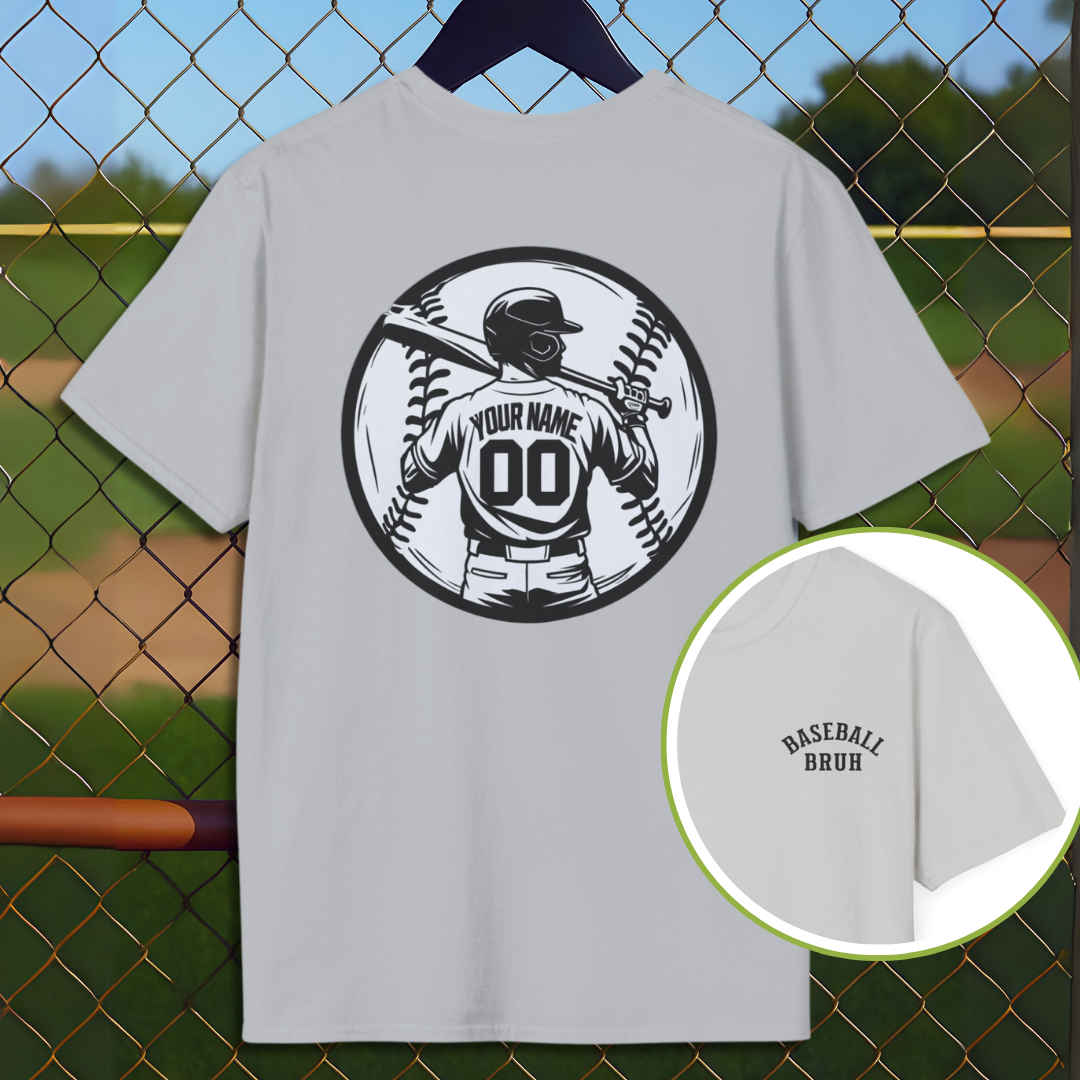 Custom Baseball Back Name and Number
