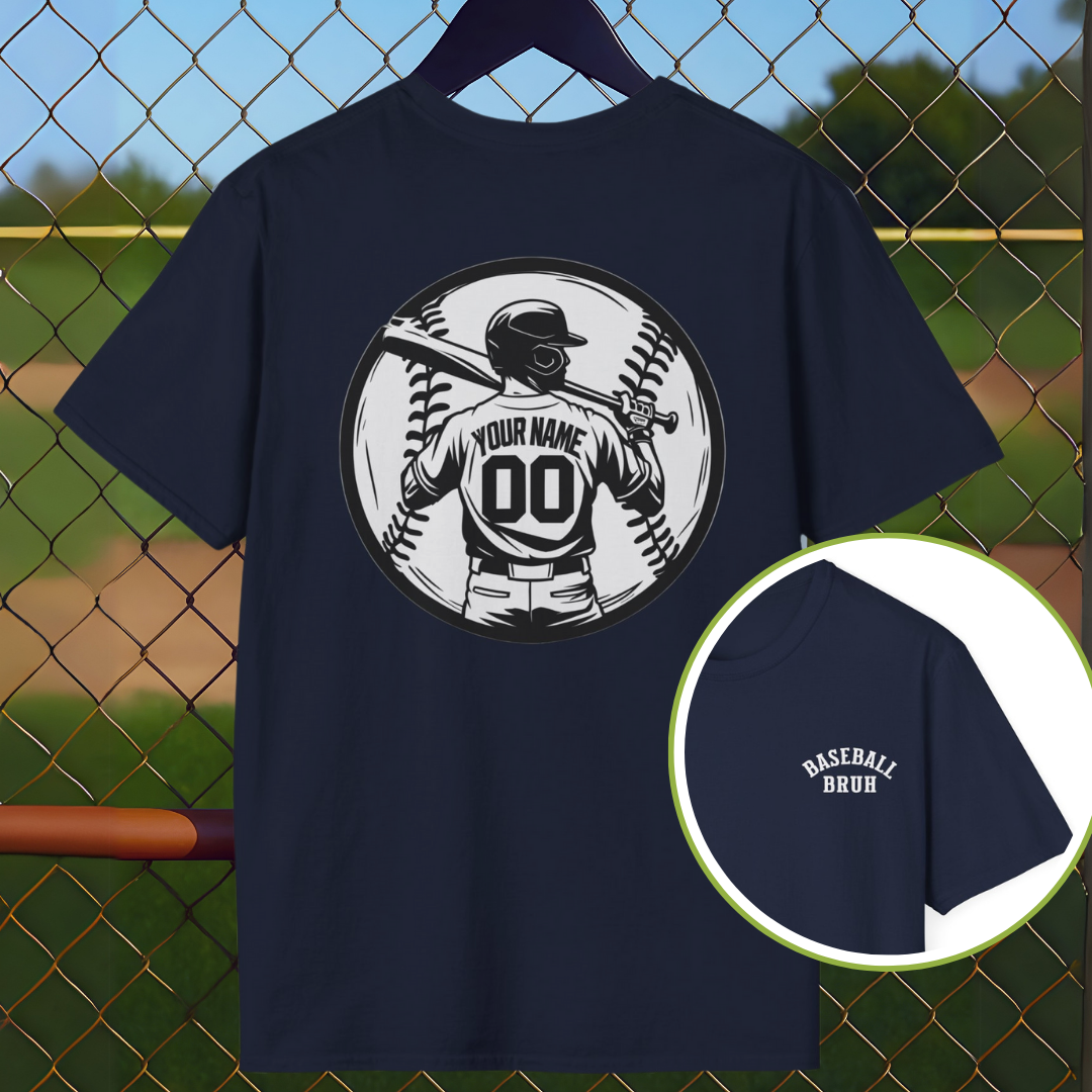 Custom Baseball Back Name and Number
