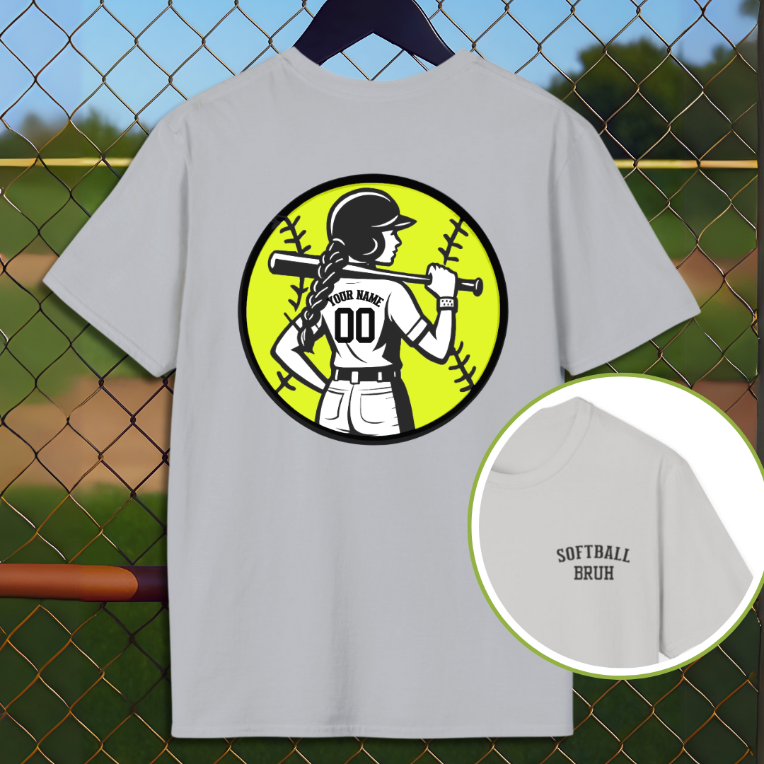 Custom Softball Back Name and Number