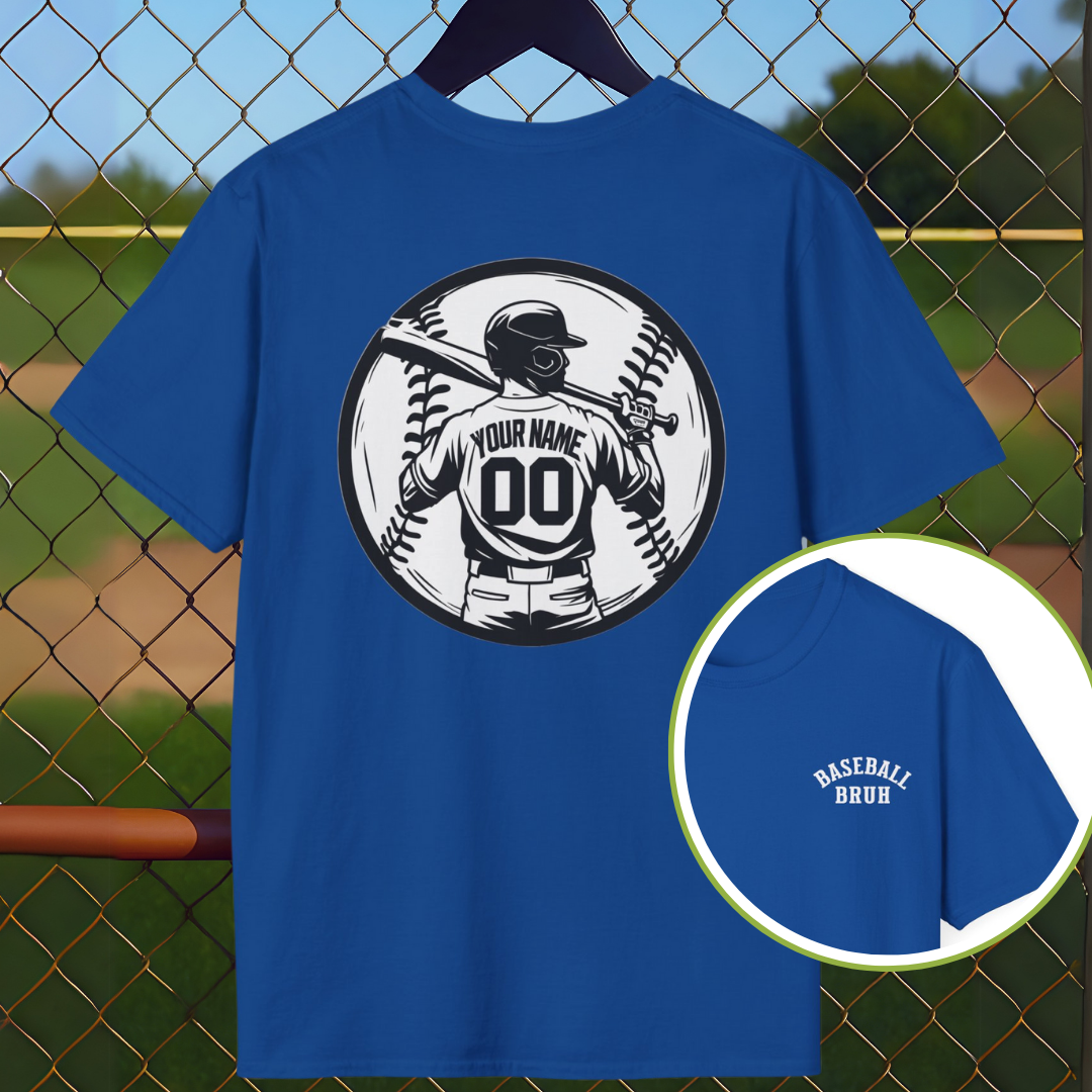 Custom Baseball Back Name and Number