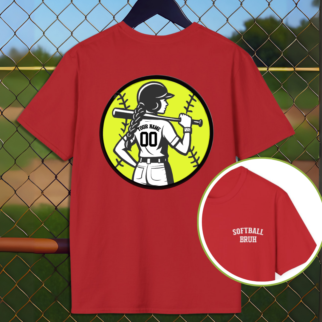 Custom Softball Back Name and Number
