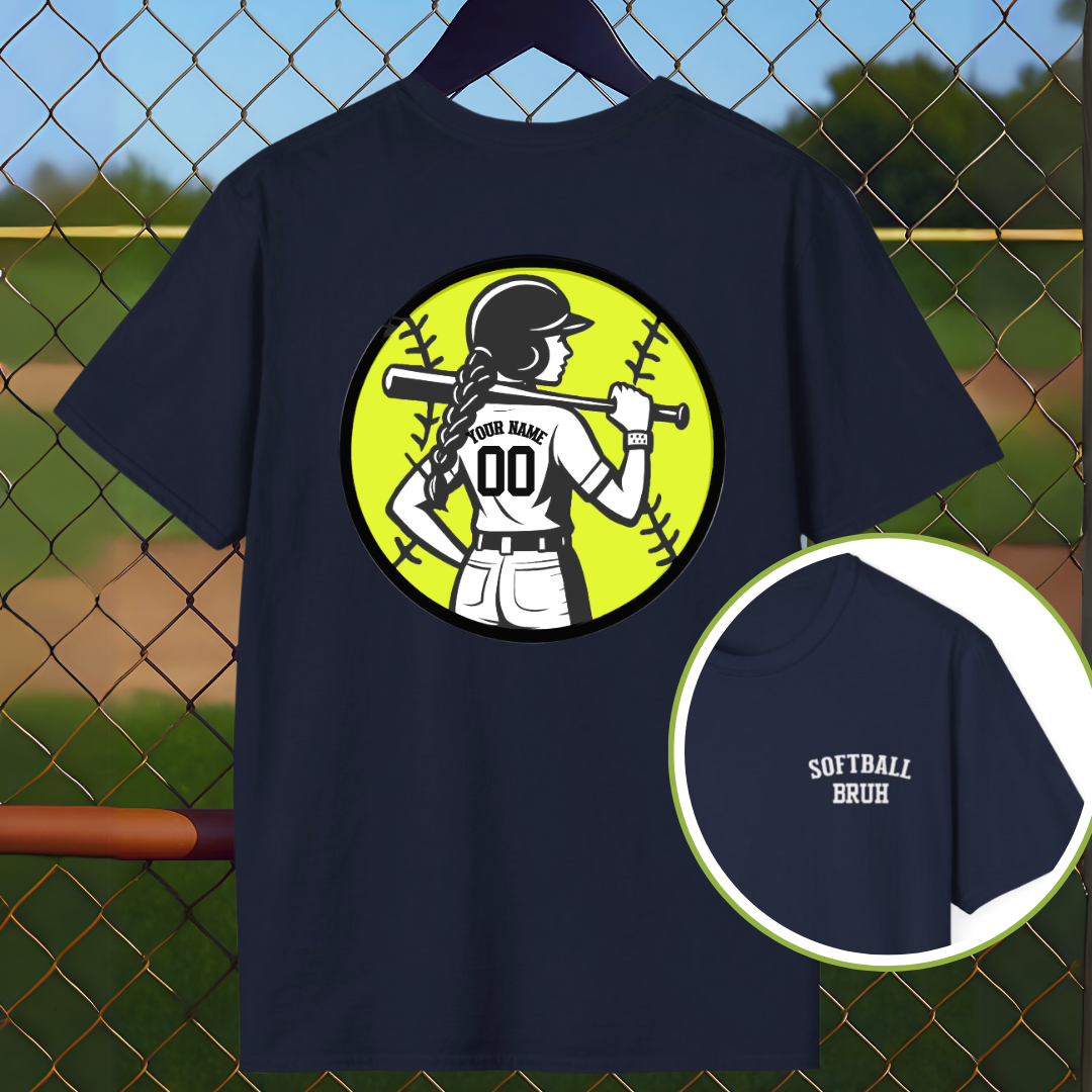 Custom Softball Back Name and Number