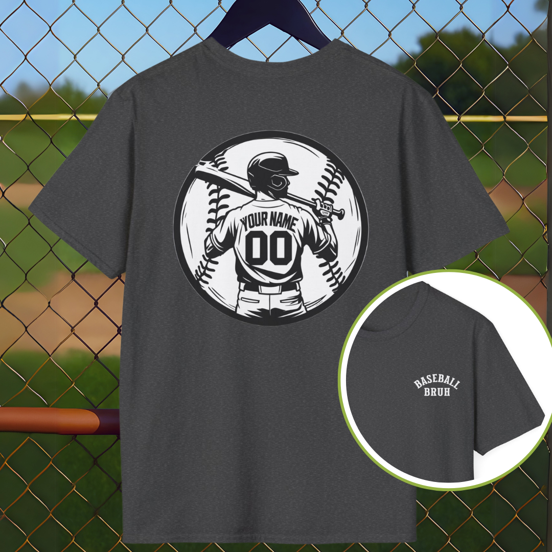 Custom Baseball Back Name and Number