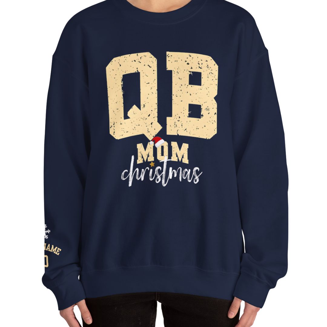 Custom QB Mom Xmas Sweatshirt