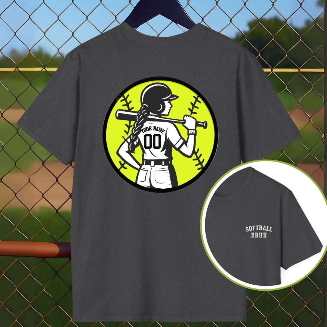 Custom Softball Back Name and Number