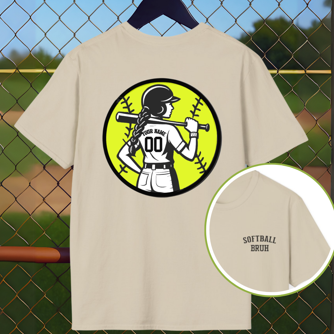Custom Softball Back Name and Number