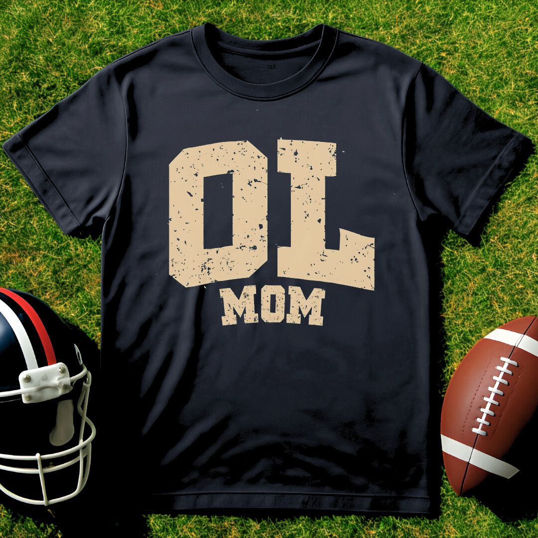 Custom OL Family tee with personalized offensive lineman family role name