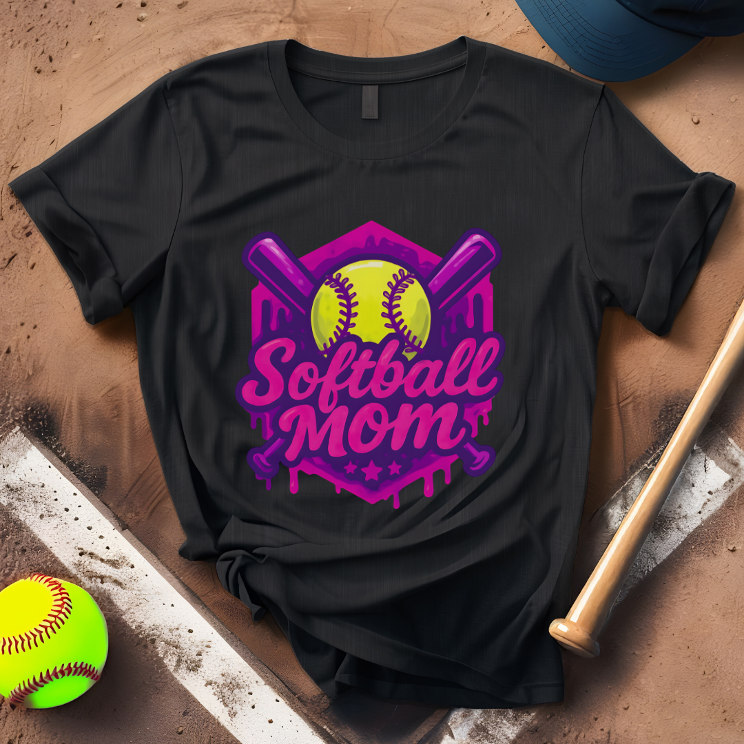 Dripping Softball Mom
