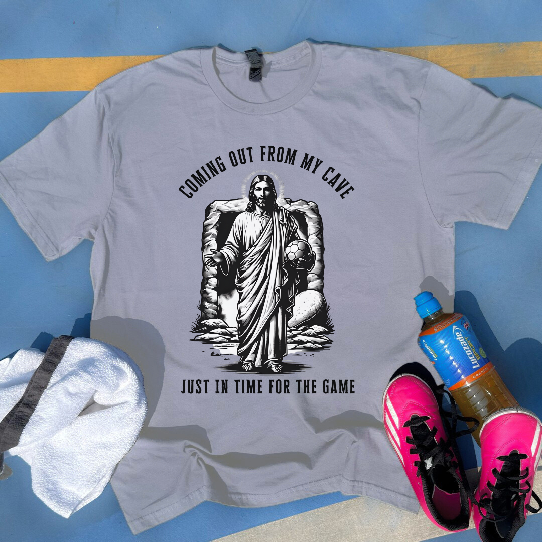 Jesus Coming Out From Cave