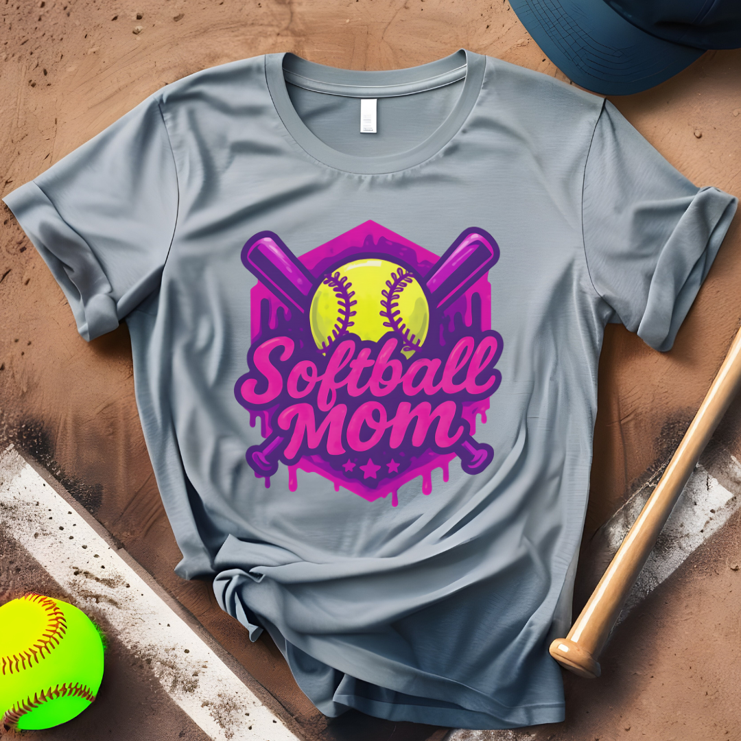 Dripping Softball Mom