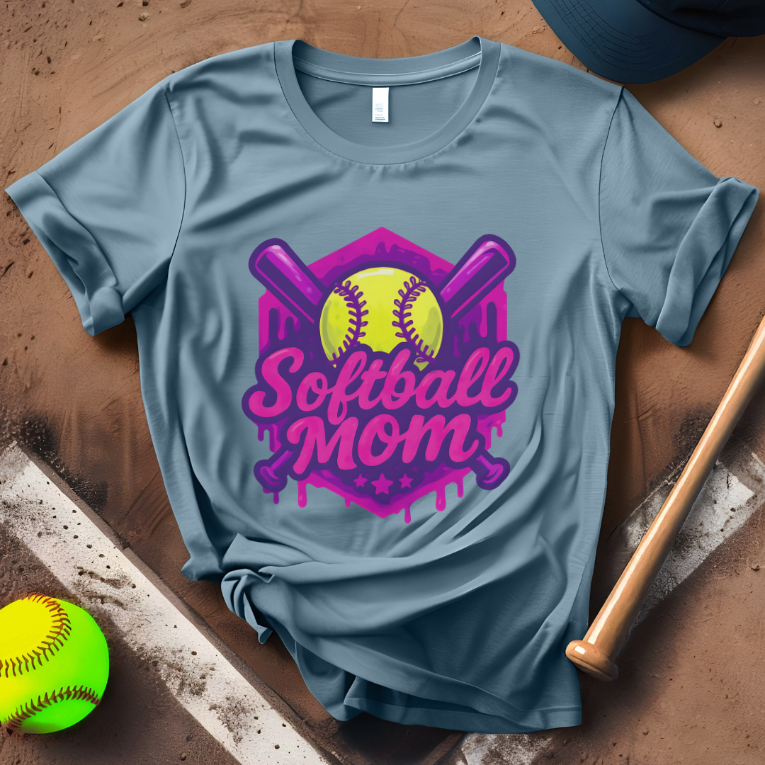 Dripping Softball Mom
