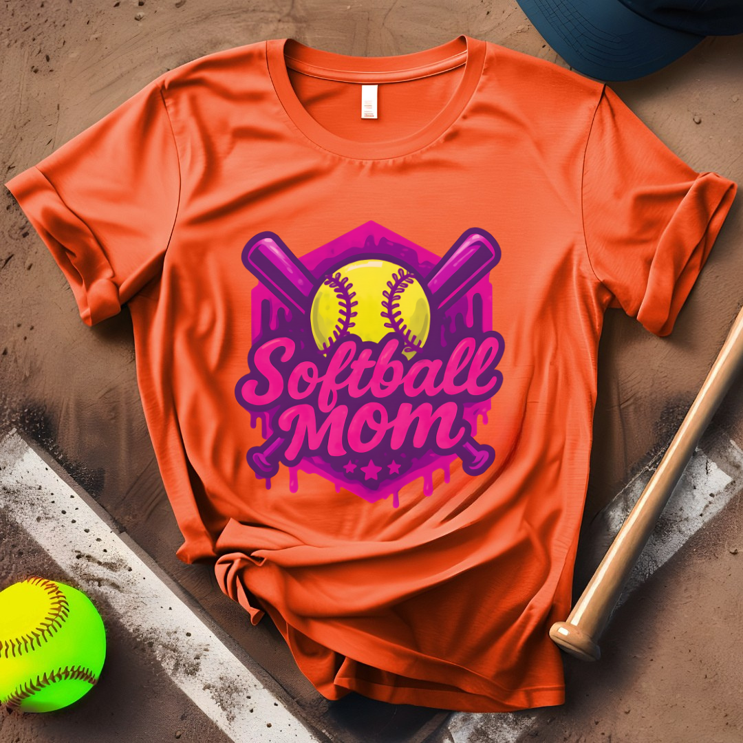 Dripping Softball Mom