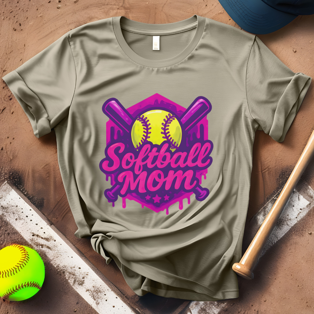 Dripping Softball Mom