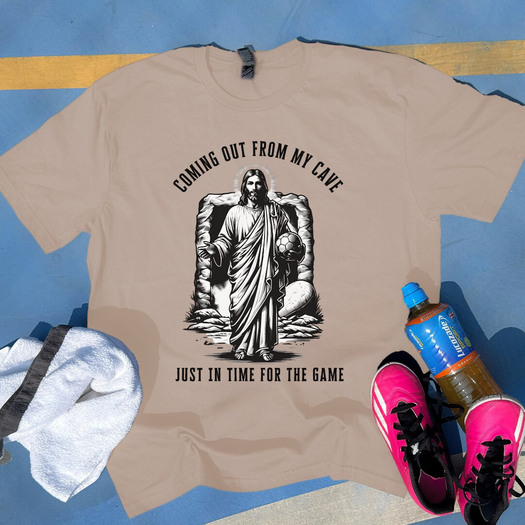 Jesus Coming Out From Cave