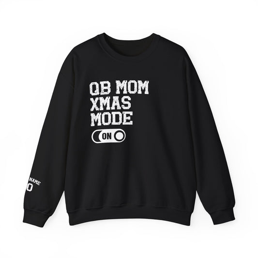 Custom QB Mom Xmas Mode Sweatshirt