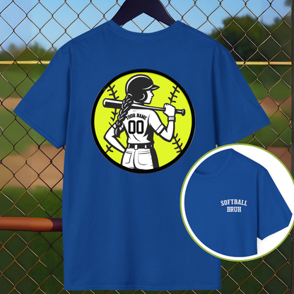 Custom Softball Back Name and Number