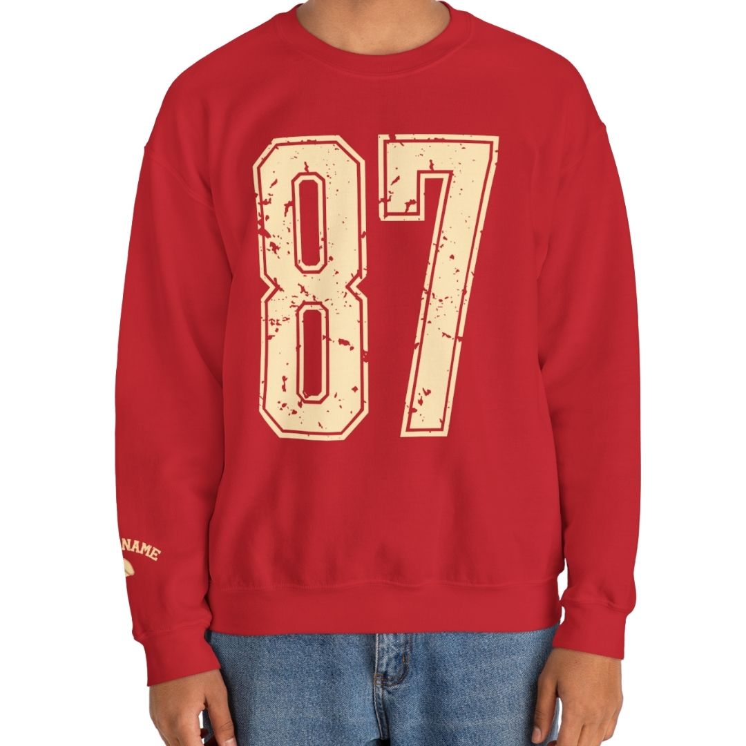 Custom Giant Number & Name Sweatshirt