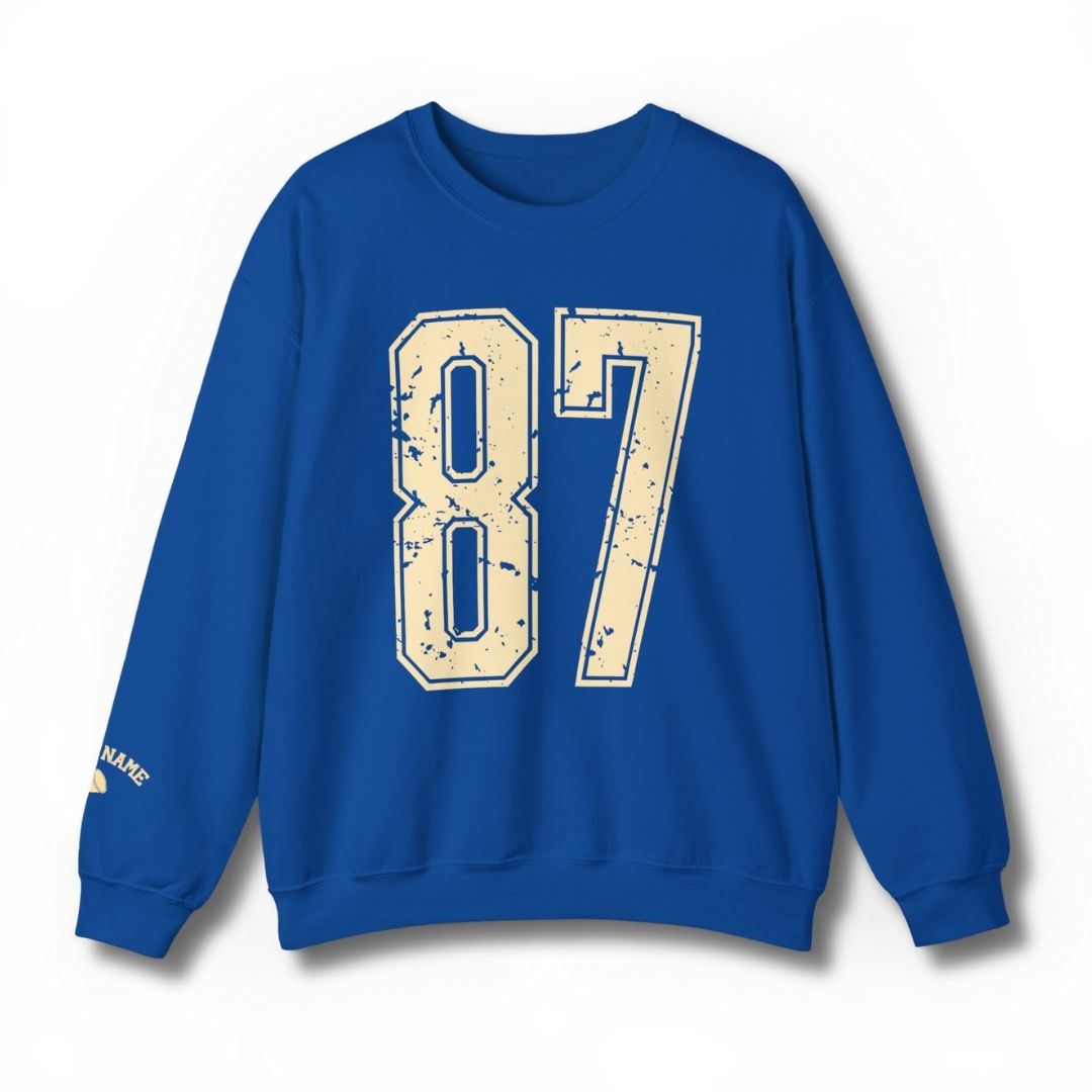Custom Giant Number & Name Sweatshirt