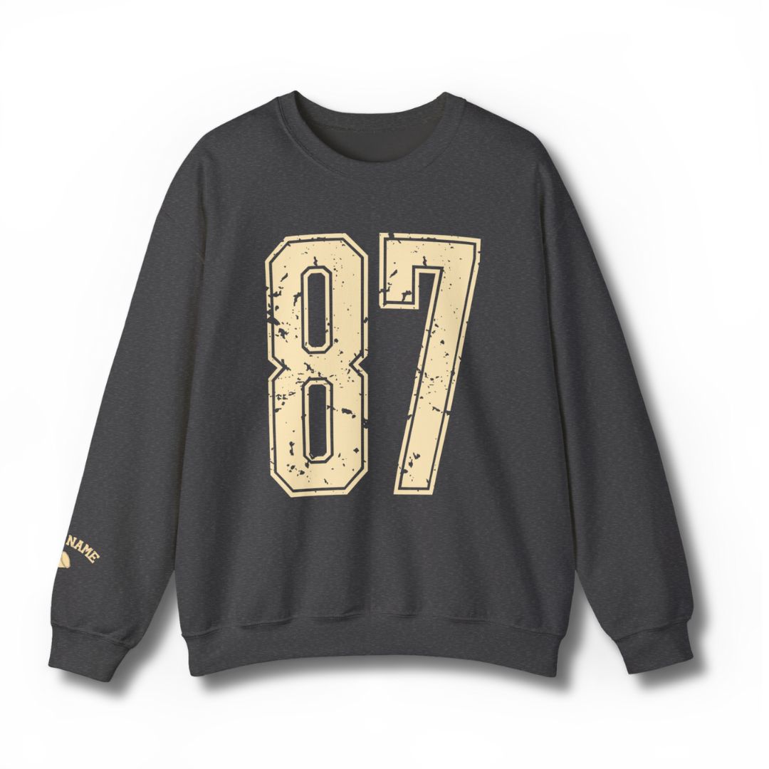 Custom Giant Number & Name Sweatshirt