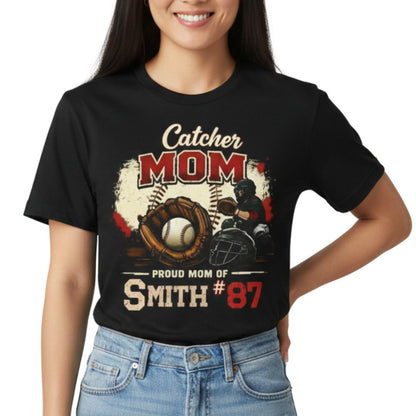 Custom Catcher Mom Tee