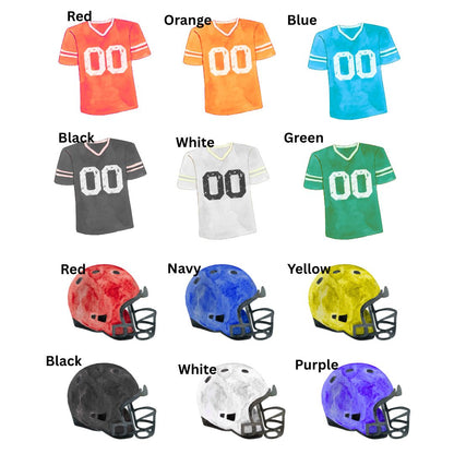 Custom Football Sweatshirt - Your Numbers Your Color
