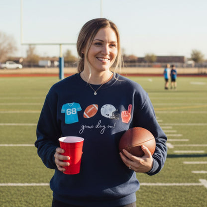 Custom Football Sweatshirt - Your Numbers Your Color