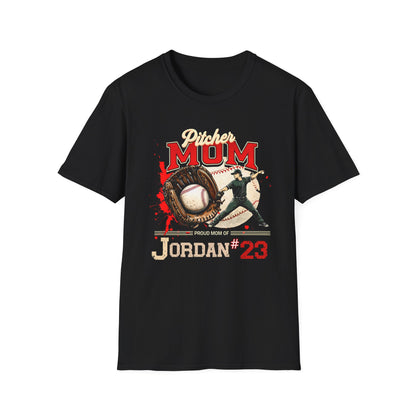 Custom Pitcher Mom Tee