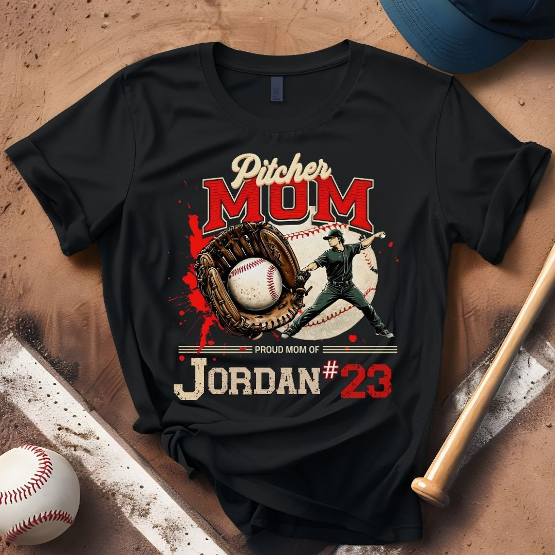 Custom Pitcher Mom Tee