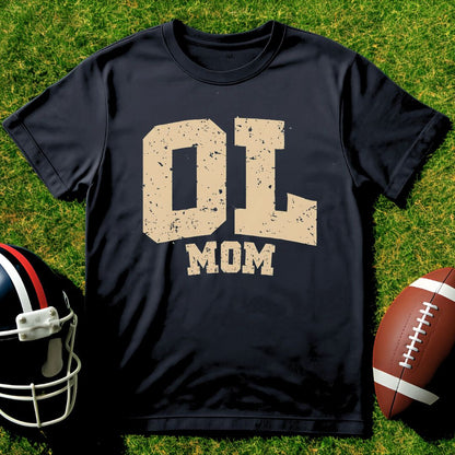 Custom OL Family tee with personalized offensive lineman family role name
