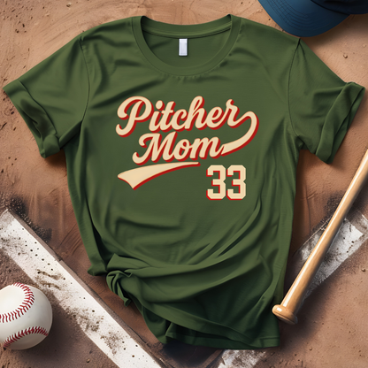 Custom Pitcher Mom Number