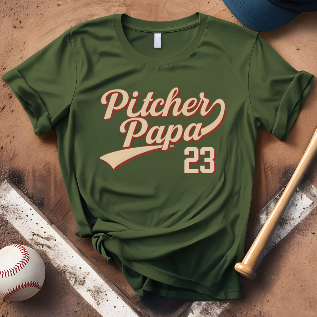 Custom Pitcher Papa Number