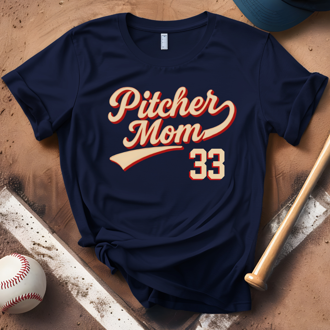 Custom Pitcher Mom Number