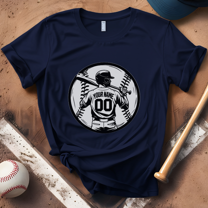 Custom Name and Number Tee Baseball
