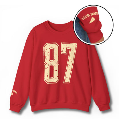 Custom Giant Number & Name Sweatshirt